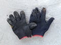 Old dirty work gloves Royalty Free Stock Photo