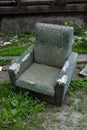Old discarded chair