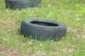 old discarded tire