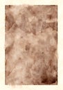 Old discolored bown paper framed background for scrapbooking