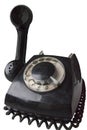 Old disk phone isolated Royalty Free Stock Photo