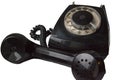 Old disk phone isolated Royalty Free Stock Photo