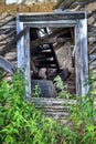 Old distressed barn wall window Royalty Free Stock Photo