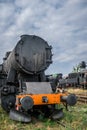 Old disused coal steam locomotive Royalty Free Stock Photo