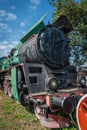 Old disused coal steam locomotive Royalty Free Stock Photo