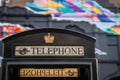 Old disused London telephone booth