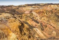 Old disused open cast copper mine Royalty Free Stock Photo