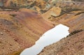 Old disused open cast copper mine Royalty Free Stock Photo