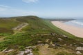 Old disused Radar Station Rhossili Down The Gower Wales UK