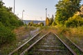 The old disused railway line Royalty Free Stock Photo