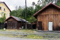 Old disused railway station in the village of Kacov, Czech Republic