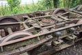 Old disused rusty train bogey Royalty Free Stock Photo