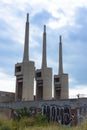 Old disused thermal power plant for the production of electric energy