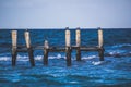 Old dock and sea photograph