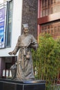 The old doctor of traditional Chinese medicine statue