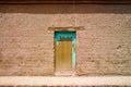 Old door at an adobe house