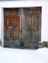 Old Door of a Barnyard