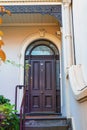 Old door and beautiful arch and entrance