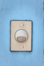 Old door bell switch button Royalty Free Stock Photo