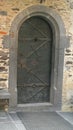 Old Door of a castle Burg Eltz Royalty Free Stock Photo