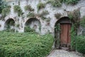 Old door of the Castle Serralunga d`Alba Royalty Free Stock Photo