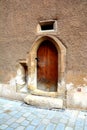 Old door in the center of the town Sopron (Ãâdenburg), Hungary Royalty Free Stock Photo