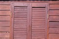 The old door in a country house background. close-up