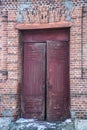 Old door entrance to the building Royalty Free Stock Photo