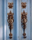 Old Door Handles Royalty Free Stock Photo