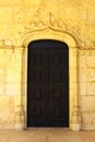 Old door at the Hieronimites MOnastery, Lisbon, Por Royalty Free Stock Photo