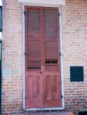 Old door of a house in the frenc quarter, New Orleans, Louisiana, USA Royalty Free Stock Photo