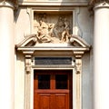 old door in italy old ancian wood and traditional texture Royalty Free Stock Photo