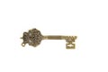 Old door key with beautiful ornate Royalty Free Stock Photo