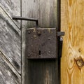 Old Door Lock Royalty Free Stock Photo