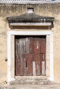 Old door in the Road of the firars, Valladolid, Yucatan