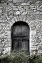 Old door in the Roman Campagna Royalty Free Stock Photo