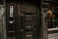 Old door on the streets of Rouen, Normandy, France Royalty Free Stock Photo