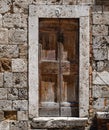 Old door texture, door of architectural decoration of buildings, old doors in Italy, public places