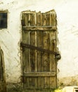 the old door to the house Royalty Free Stock Photo