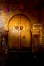 old door in tunisi Royalty Free Stock Photo