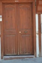 Old door turkish ottoman in eskisehir, odun bazaar Royalty Free Stock Photo