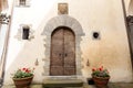 Old door in tuscany Royalty Free Stock Photo