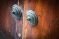 Old doors close up view Royalty Free Stock Photo