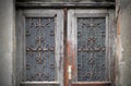 Old doors, handles, locks, lattices and windows Royalty Free Stock Photo