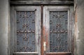 Old doors, handles, locks, lattices and windows