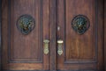 Old doors, handles, locks, lattices and windows Royalty Free Stock Photo