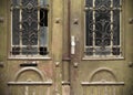 Old doors, handles, locks, lattices and windows