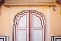 Old Doors of the Hawa Mahal. Hawa Mahal, the Palace of Winds in Royalty Free Stock Photo