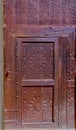 Old doors in Interior of the old granary and stable of the Heri es-Souani in Meknes, Morocco