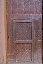 Old doors in Interior of the old granary and stable of the Heri es-Souani in Meknes, Morocco Royalty Free Stock Photo